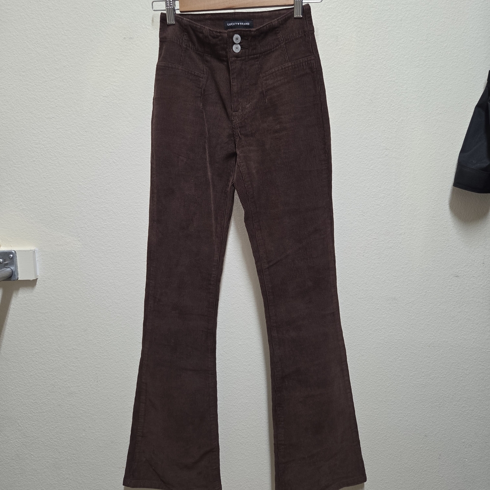 Lucky Brand Dark Brown Corduroy Pants